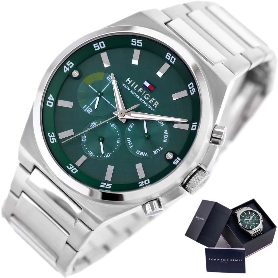 TOMMY HILFIGER DEXTER VYRIŠKAS LAIKRODIS 1792088 (zf104a) + DĖŽĖ