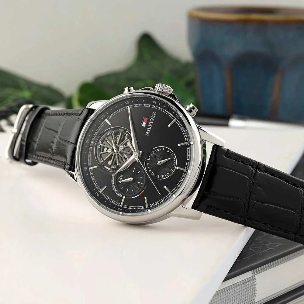 Laikrodis TOMMY HILFIGER MEN'S WATCH 1710605 Steward Open Heart + BOX