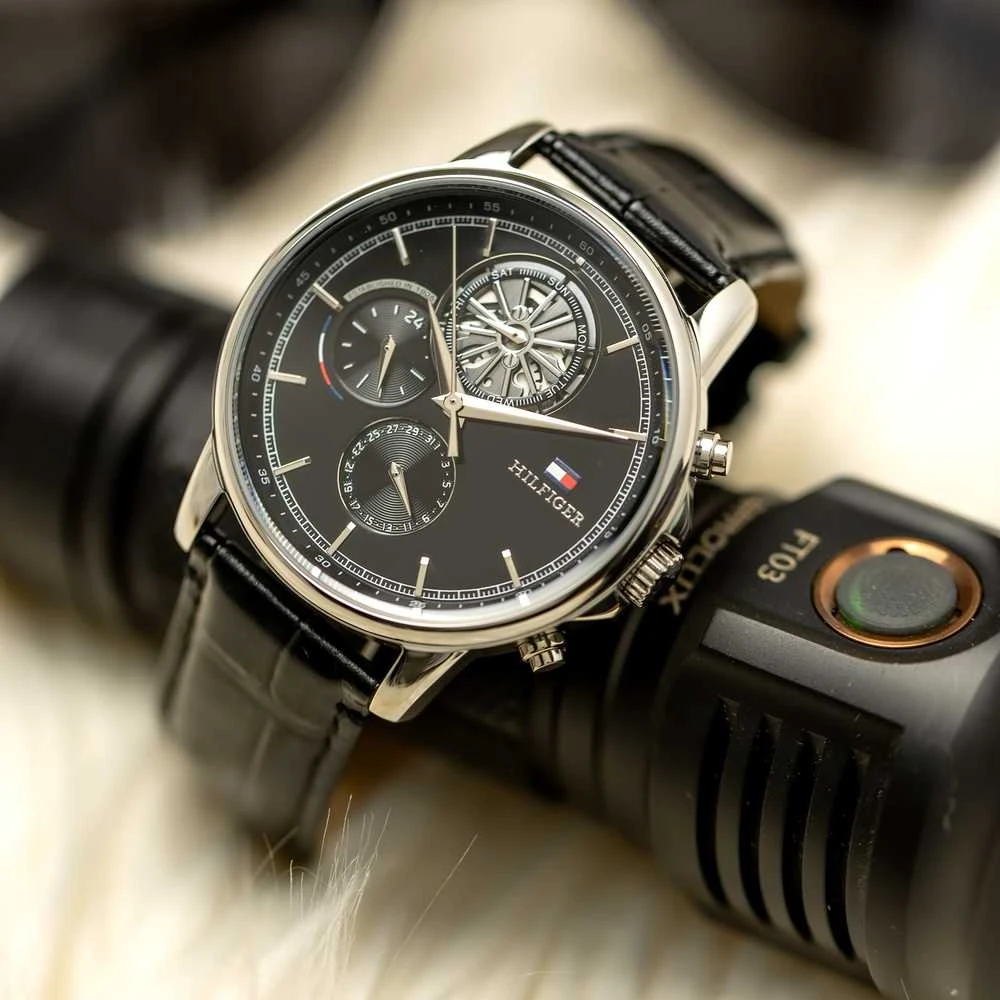 Laikrodis TOMMY HILFIGER MEN'S WATCH 1710605 Steward Open Heart + BOX