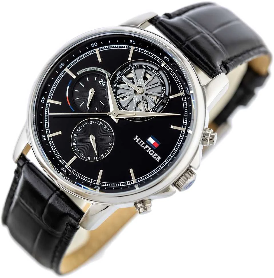 Laikrodis TOMMY HILFIGER MEN'S WATCH 1710605 Steward Open Heart + BOX