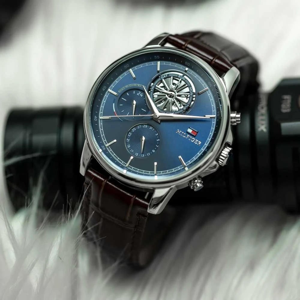 Laikrodis TOMMY HILFIGER MEN'S WATCH 1710629 Steward Open Heart + BOX
