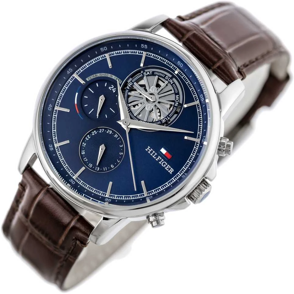 Laikrodis TOMMY HILFIGER MEN'S WATCH 1710629 Steward Open Heart + BOX