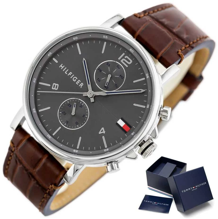 TOMMY HILFIGER VYRIŠKAS LAIKRODIS 1710416 DANIEL (zf010a) + DĖŽUTĖ