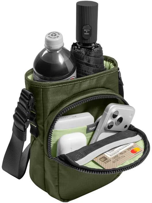 TOMTOC GameOn-G50 Switch 2 JoyCarry Sling Bag (žalias)