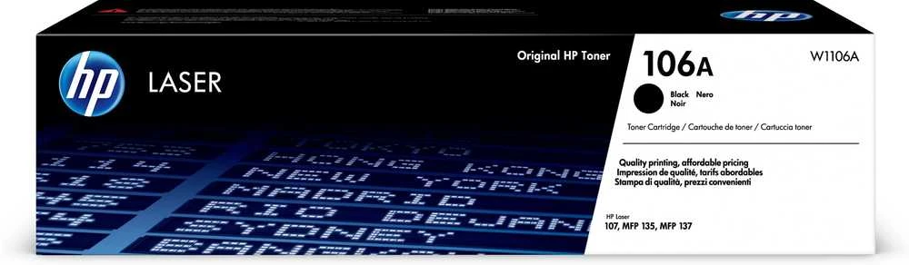 Hewlett Packard (HP) HP 106A Juodas Original lazerinis Toneris Cartridge