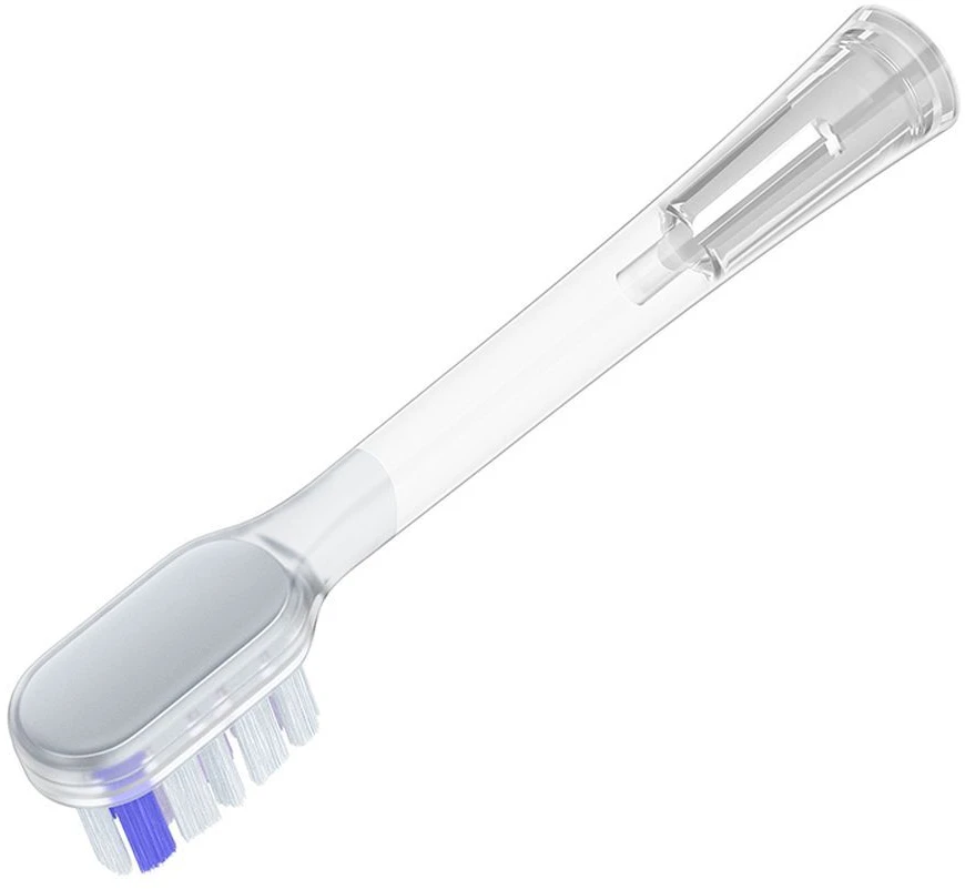 Toothbrush heads Hoco HP64 1x soft 1x hard baltas
