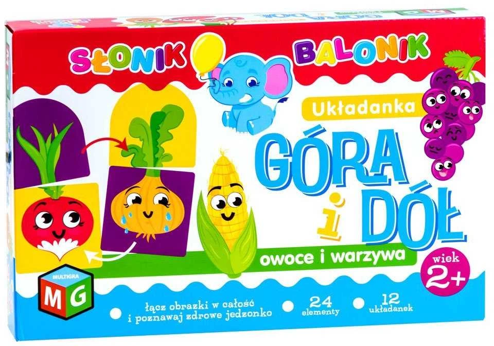 Multigra Dėlionės viršus ir apačia - vaisiai daržovės