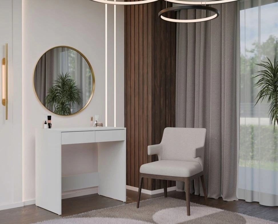 Top E Shop MARINA 2S Desk, Baltas