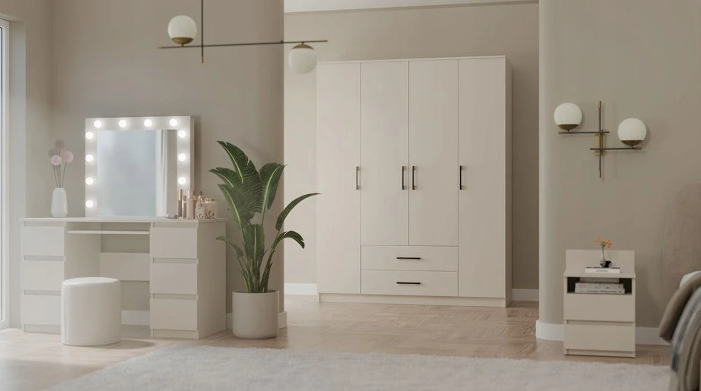 Top E Shop ROMANA spinta 160x205 Kašmyro spalvos be veidrodžio