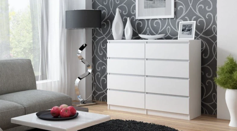 Top E Shop Baldų Komplektas - Topeshop M8 140 Biel, Balta