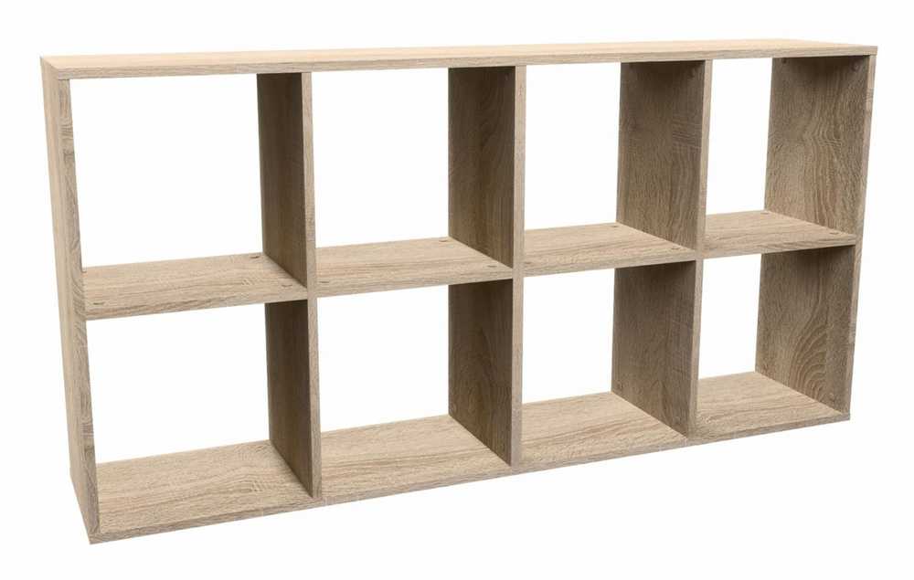 Top E Shop Topeshop MALAX 2X4 SONOMA svetainės knygų lentyna