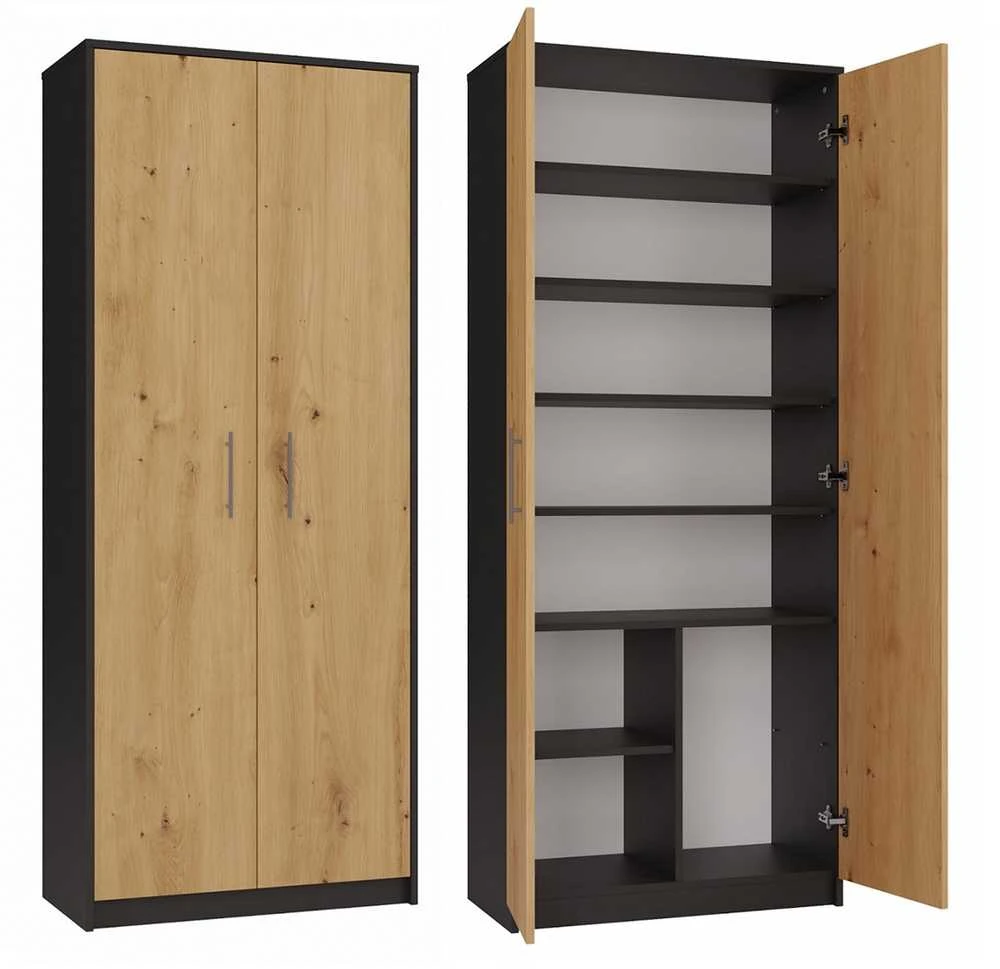„Top E Shop“ „Topeshop OLIV 2D ANT/ART KPL“ biuro knygų lentyna
