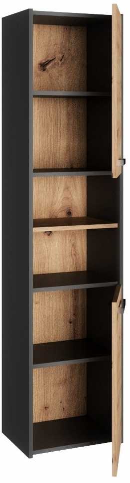 „Top E Shop“ „Topeshop S40 ANTRACYT/ARTISAN“ vonios kambario spintelė