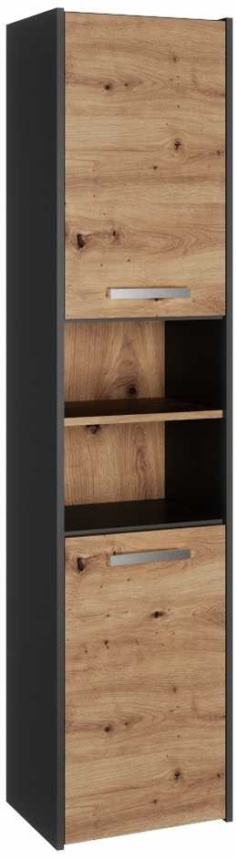 „Top E Shop“ „Topeshop S40 ANTRACYT/ARTISAN“ vonios kambario spintelė