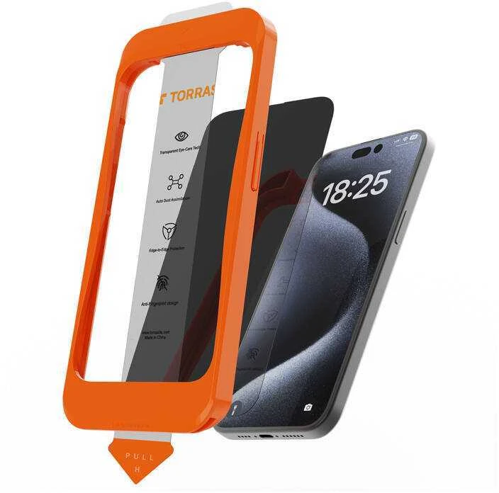 Torras Install Master grūdintas stiklas, skirtas iPhone 16 Plus