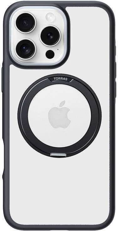 Dėklas Torras Ostand R Fusion dla iPhone 16 ProMax (Juoda)
