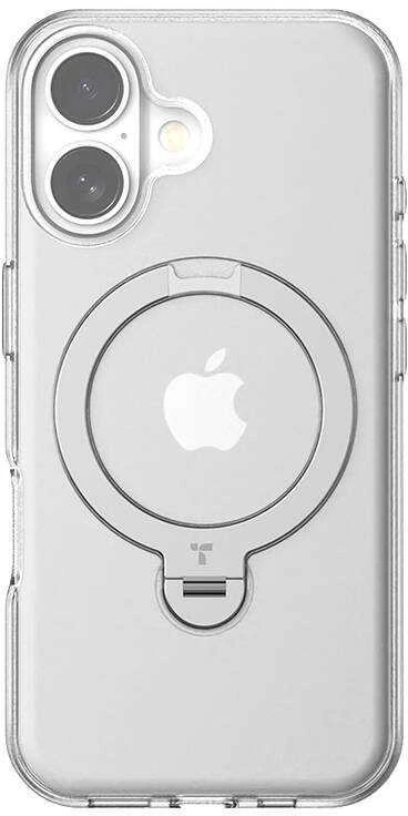 Dėklas Torras Ostand Spin Case, skirtas iPhone 16 (skaidrus)