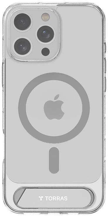Torras Pstand serijos dėklas, skirtas iPhone 16 ProMax (skaidrus)