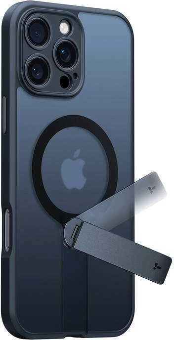 Dėklas Torras Pstand Spin Case, skirtas iPhone 16 ProMax (juodas)