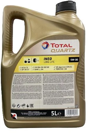 Variklio alyva Total Quartz INEO LL 5W30, 5L