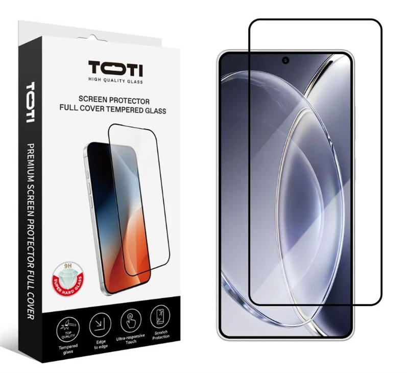 TOTI PREMIUM grūdinto stiklo 2.5D ekrano apsauga, skirta „Samsung Galaxy S26“ telefonui.