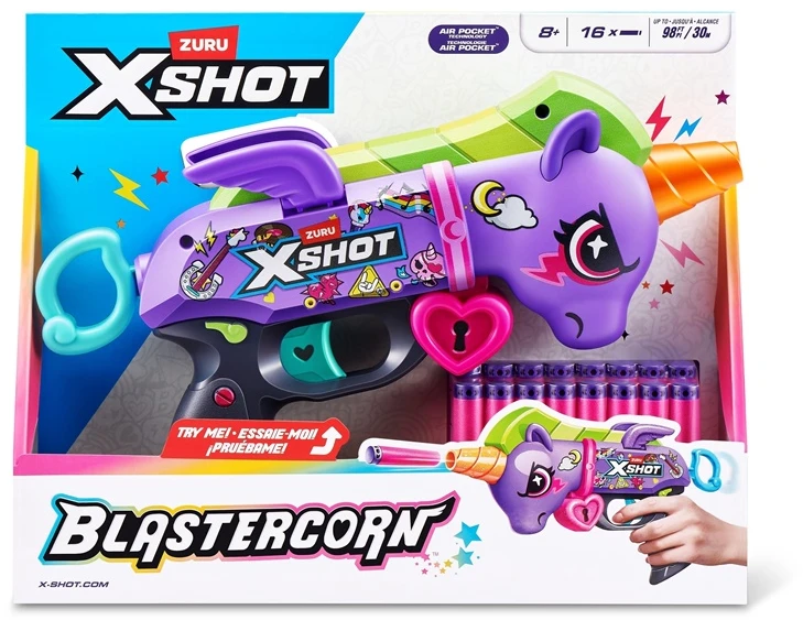 TOY RIFLE XSHOT PURPLE UNICORN