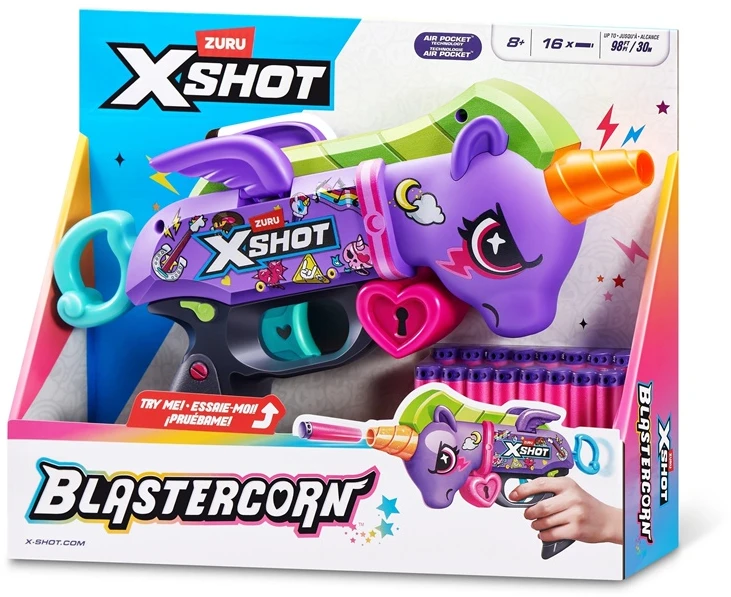 TOY RIFLE XSHOT PURPLE UNICORN