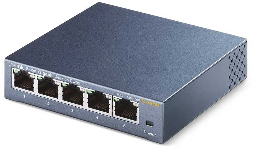 Šakotuvas Komutatorius TP-LINK, 5-port, metalinis korpusas, juodas / TL-SG105