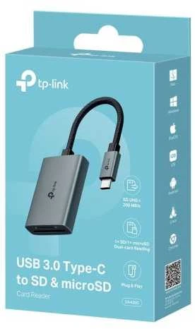 TP-Link UA440C adapteris iš C tipo į SD ir Micro SD kortelių skaitytuvą, Juodas EU