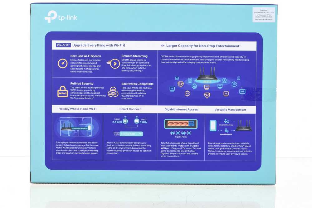 Maršrutizatorius TP-Link Archer AX23 AX1800 / Dual-Band Wi-Fi 6 / 802 ...