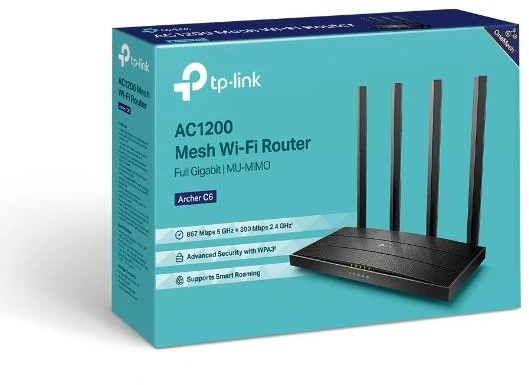 TP-LINK Maršrutizatorius Archer C6 802.11ac