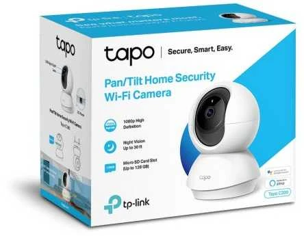 TP-LINK | Pakreipiama/sukama namų apsaugos Wi-Fi kamera | TC70 | PTZ | 2 MP | 4 mm / F2.4 | H.264 | Micro SD, maks. 128 GB