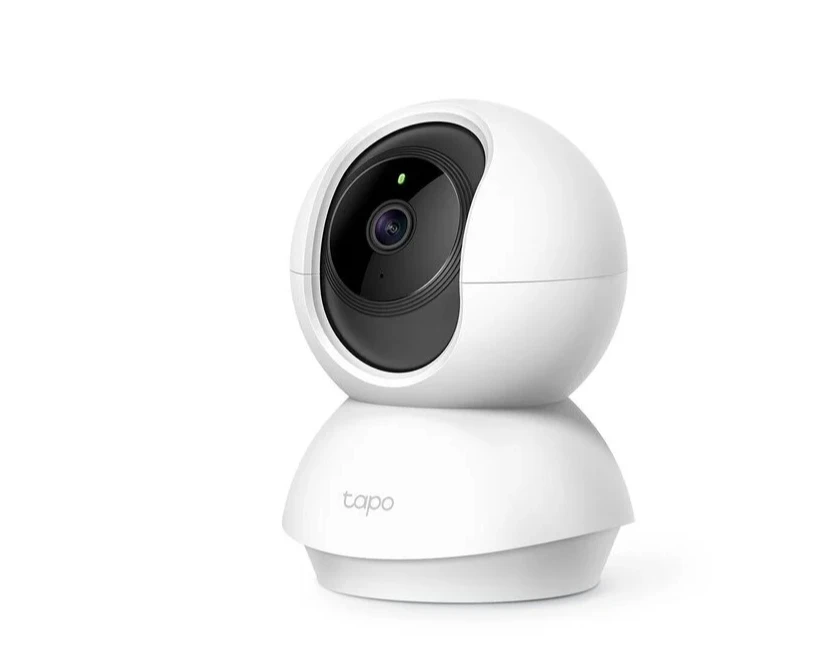 TP-LINK Pan/Tilt namų apsaugos WiFi kamera su dienos/nakties vaizdu, 1080p FHD, Micro SD kortelių talpa iki 128 GB, H.264 vaizdo įrašas, 360/114 žiūrėjimo kampas.