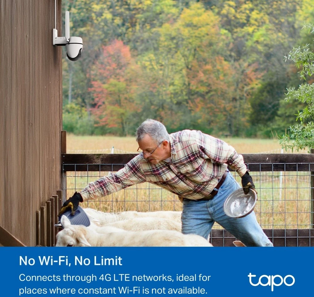 TP-Link lauko panoraminė/pakreipiama 4G LTE kamera