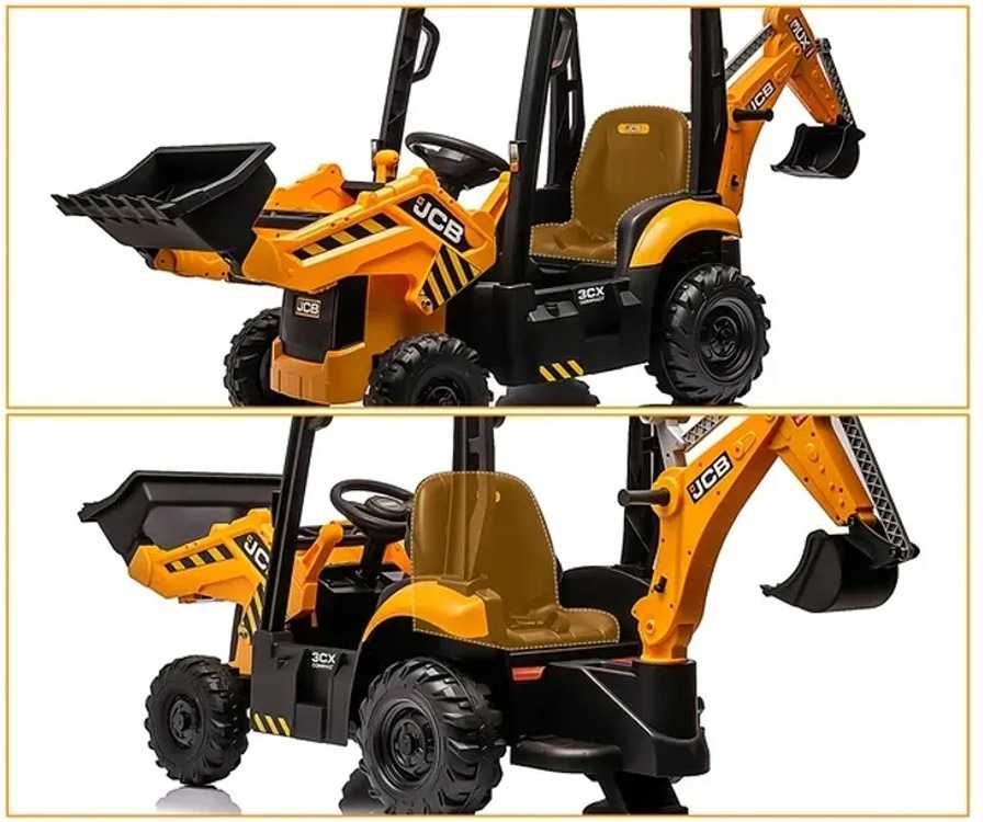 Jokomisiada Tractor Excavator Baterija Charger Large 4in1 Construction Vehicle PA0312