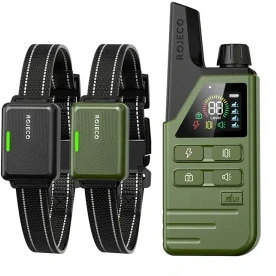 Šunų Dresavimo Antkaklis - Rojeco DOG800 2 Vnt. Žalias