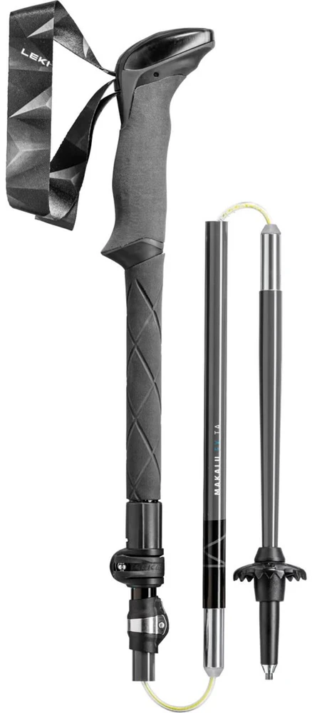 Trekking poles LEKI MAKALU FX TA, 110–130 cm, Juodas