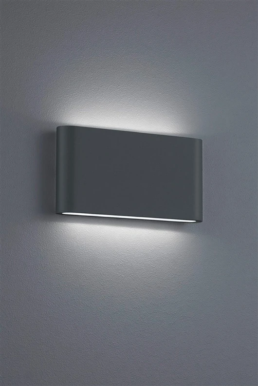 Sieninis šviestuvas Trio 4,5W LED sieninis lauko šviestuvas THAMES II, antracito sp., 3000K, IP54