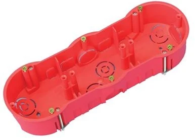 Montavimo dėžutė trivietė Pawbol A.0041A, 68 x 46 mm