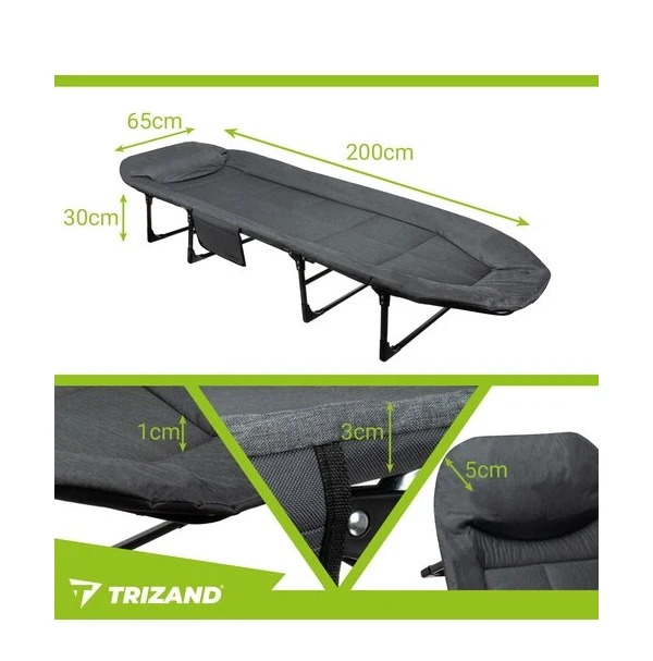 Trizand Sulankstomas gultas, 200x65 cm