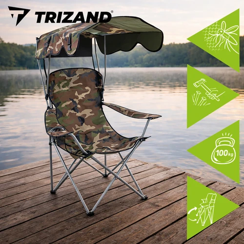 Trizand „Panama“ maskuojamojo rašto žvejybos kėdė