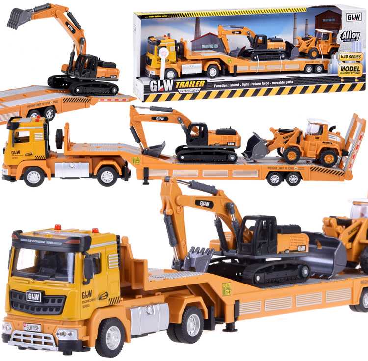 Jokomisiada Sunkvežimio vilkiko ekskavatoriaus ir buldozerio rinkinys su "Little Builder" garsu ZA5008