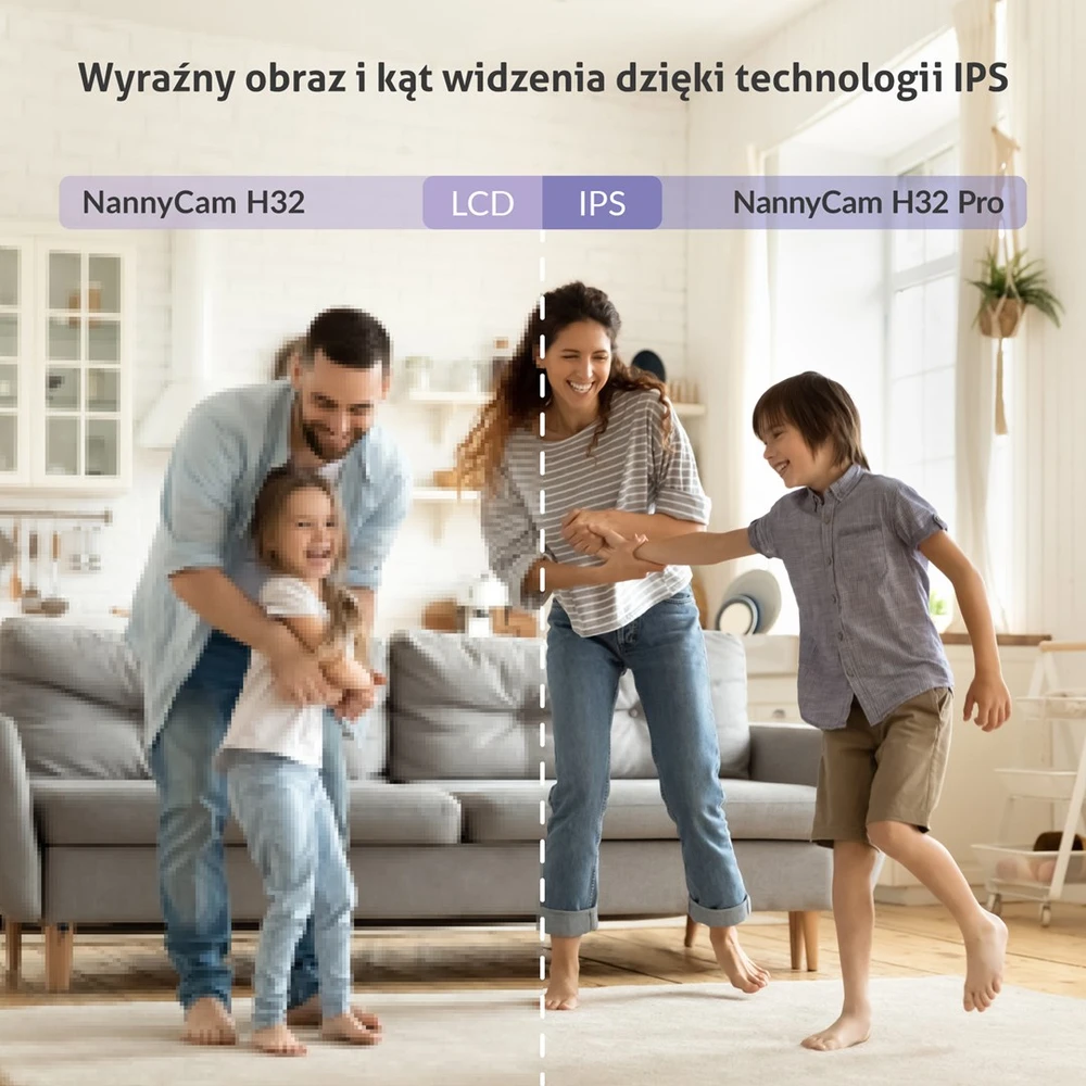 TLF Mobili auklė TrueLife NannyCam H32 Pro LCD 3,2” IPS 20fps