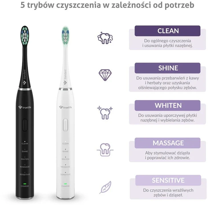 „TrueLife Clean30 Duo“ dantų šepetėlis