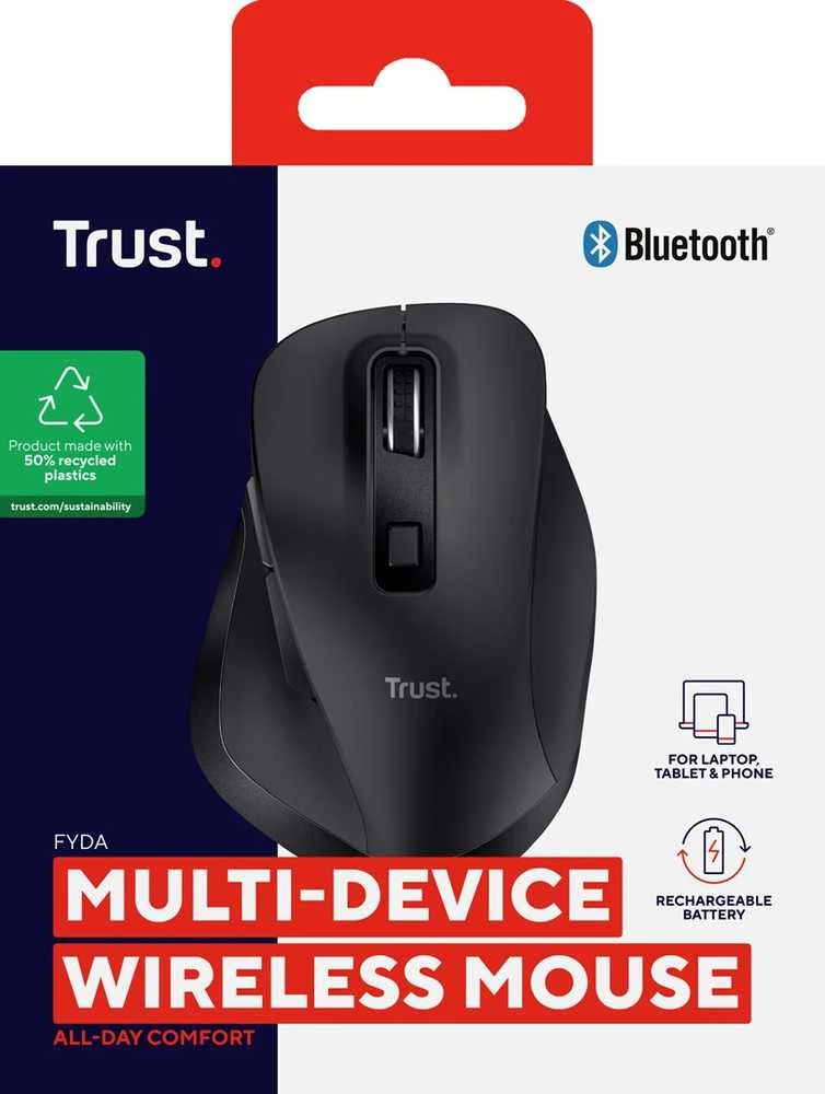 Trust Fyda pelė Office dešinei rankai RF belaidė + Bluetooth Optinė 2400 DPI