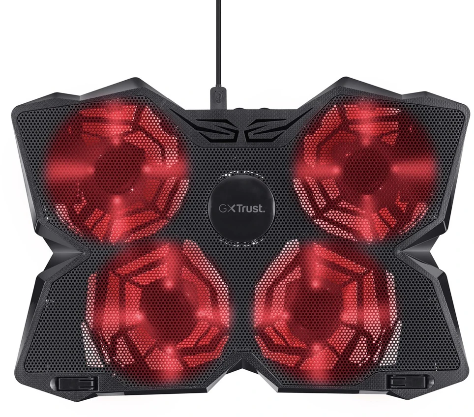 Aušinimo kilimėlis „Trust GXT 278 Yozu 20817“ (17 colių, 4 ventiliatoriai)