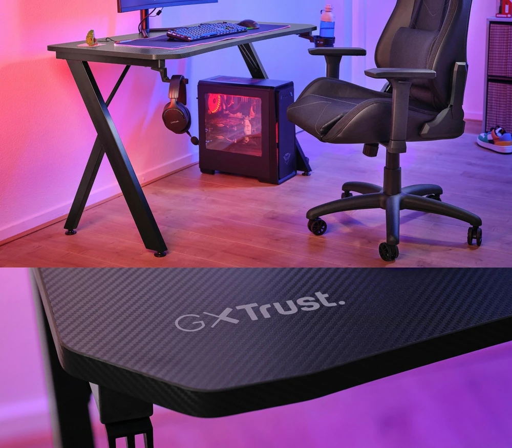 TRUST GXT700 OMNIUS žaidimų stalas (Juodas)