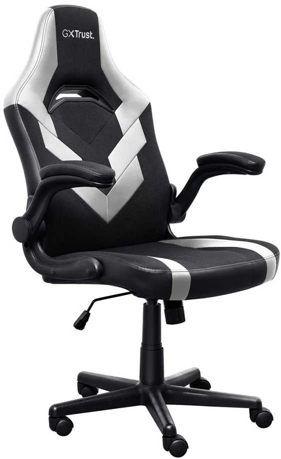 Žaidimų kėdė Trust GXT703W RIYE, Balta/juoda