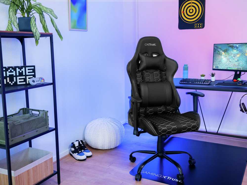 Žaidimų kėdė Trust GXT 708 Resto Gaming Chair, Juoda, 24436