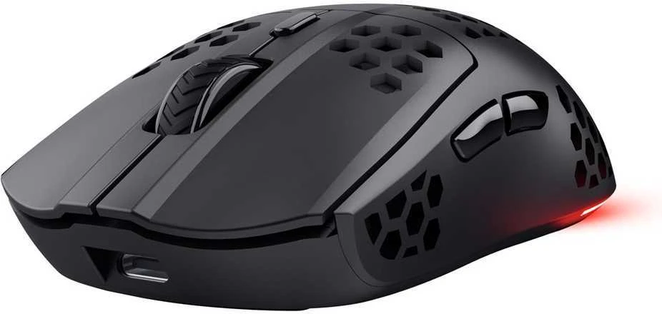 Belaidė žaidimų pelė Trust GXT 929 HELOX, juoda
